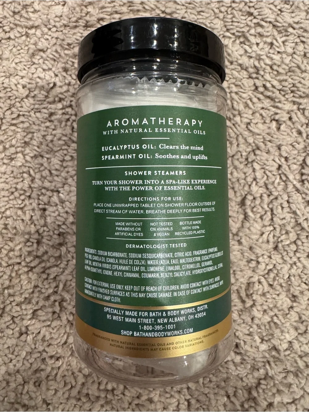 Bath & Body Works Aromatherapy Eucalyptus + Spearmint Shower Steamers - Green